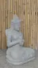 Product image 3 of the product “Seated Dewi Sri, position chakra turning the wheel, 79,5 cm high riverstone grey, modell with sativa ”